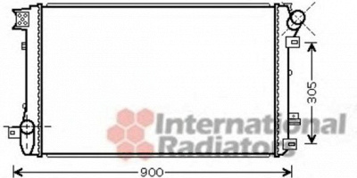 VAN WEZEL 43002408 -  Радиатор, охлаждение двигателя